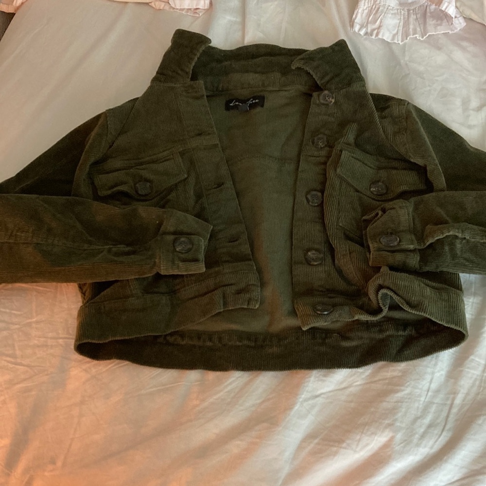 army green corduroy jacket size small